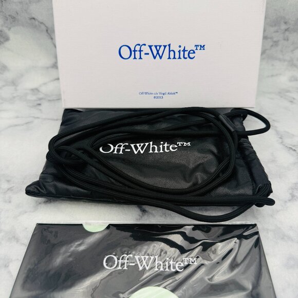 Off-White Sunglasses Case Set, White Boxed, Padded Drawstring Bag,Cleaning Cloth - Picture 3 of 8